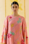 I Am Design Pink Silk Organza Applique, Embroidery, Sequins Bougainvillea Leher Kurta Set at Aza Fashions I Am Design_Pink Silk Organza Applique, Embroidery, Sequins Bougainvillea Leher Kurta Set _at_Aza_Fashions