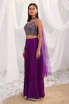 Buy Meenagurnam Purple Net Sequins, Stones Sweetheart Cutdana And Embellished Blouse Sharara Set Online at Aza Fashions Buy_Meenagurnam_Purple Net Sequins, Stones Sweetheart Cutdana And Embellished Blouse Sharara Set _Online_at_Aza_Fashions