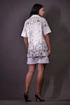 Shop_Rahul Singh_Ivory Cotton, Linen Embroidery Collared, Kantha And Aari Shirt & Shorts Set _at_Aza_Fashions