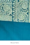 Shop_Naaritva India_Teal Silk Zari Paisley Pattern Saree With Running Blouse _Online_at_Aza_Fashions