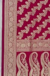 Naaritva India_Pink Silk Zari, Embroidery Florette Vine Saree With Running Blouse _at_Aza_Fashions