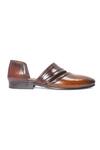 Shop Domani Brown Mirza Leather Brogue Shoes Online at Aza Fashions Shop_Domani_Brown Mirza Leather Brogue Shoes _Online_at_Aza_Fashions