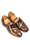 Buy Domani Brown Mirza Leather Brogue Shoes at Aza Fashions Buy_Domani_Brown Mirza Leather Brogue Shoes _at_Aza_Fashions