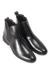 Buy_Domani_Black Chelsea Leather Boots _at_Aza_Fashions