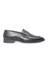 Domani_Black Valencia Penny Loafers _Online_at_Aza_Fashions