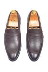 Shop Domani Brown Valencia Penny Loafers at Aza Fashions Shop_Domani_Brown Valencia Penny Loafers _at_Aza_Fashions