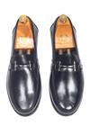 Shop_Domani_Black Buckles Marbella Synthetic Leather Loafers _at_Aza_Fashions