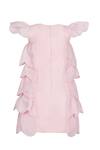Shop_Pooja Wang_Pink Tissue Beads, Sequins, Embroidery Blushing Blossom Dress _at_Aza_Fashions