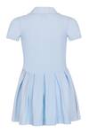 Shop Pooja Wang Sky Blue Cotton Beads, Sequins Candy Pop Polo Dress at Aza Fashions Shop_Pooja Wang_Sky Blue Cotton Beads, Sequins Candy Pop Polo Dress _at_Aza_Fashions