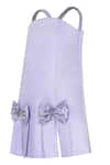 Pooja Wang_Lavender Satin Bows, Sequins, Stones Classic Contour Crystal Embellished Dress _Online_at_Aza_Fashions