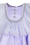Pooja Wang_Lavender Satin Stones, Bows Lilac Gem Ruffled Dress _Online_at_Aza_Fashions