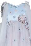 Pooja Wang_Sky Blue Net Beads, Sequins, Embroidery Mermaid Grace Dress _Online_at_Aza_Fashions
