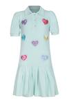 Buy_Pooja Wang_Aqua Cotton Embroidery, Sequins, Beads Lovestruck Heart Dress _at_Aza_Fashions