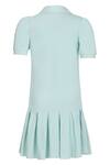 Shop_Pooja Wang_Aqua Cotton Embroidery, Sequins, Beads Lovestruck Heart Dress _at_Aza_Fashions