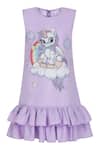 Buy_Pooja Wang_Lavender Cotton Embroidery, Sequins Enchanted Unicorn Dress _at_Aza_Fashions
