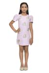 Buy_Pooja Wang_Lavender Embroidery, Beads, Sequins Hot Air Balloon Dress _at_Aza_Fashions