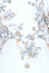Buy_Pooja Wang_White Organza, Tissue Crystals, Sequins, Beads, Zori Embellished Gown _Online_at_Aza_Fashions