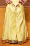 Buy_Kirti Agarwal - Pret N Couture_Yellow Chanderi Silk Embroidery, Tassels Top And Palazzo Set _Online_at_Aza_Fashions