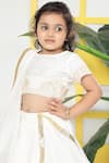 Buy Little Bansi Ivory Cotton Embroidery, Piping Elephant Lehenga Set Online at Aza Fashions Buy_Little Bansi_Ivory Cotton Embroidery, Piping Elephant Lehenga Set _Online_at_Aza_Fashions