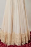 Renee label Ivory Net Embroidery, Sequins, Fringe Round Neck, Aadhya Thread Lehenga Set Online at Aza Fashions Renee label_Ivory Net Embroidery, Sequins, Fringe Round Neck, Aadhya Thread Lehenga Set _Online_at_Aza_Fashions