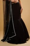 Buy Renee label Black Viscose Georgette, Net Sequins, Imara Embroidered Fishcut Lehenga Set Online at Aza Fashions Buy_Renee label_Black Viscose Georgette, Net Sequins, Imara Embroidered Fishcut Lehenga Set _Online_at_Aza_Fashions