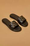 Buy_Dmodot_Black Pelle Trapunta Rivitto Flats _at_Aza_Fashions
