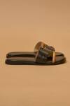 Dmodot_Black Pelle Oro Flats _Online_at_Aza_Fashions