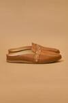 Dmodot_Brown Hoffler Ricamo Cuoio Mules _Online_at_Aza_Fashions