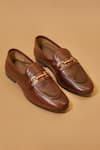 Buy_Dmodot_Brown Flexo Bruno Oro Loafers _at_Aza_Fashions