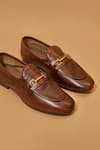 Buy_Dmodot_Brown Flexo Bruno Oro Loafers _Online_at_Aza_Fashions