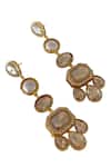 Buy_Bblingg_Gold Plated Crystals, Pearls, Rhinestones Araana Embellished Danglers _Online_at_Aza_Fashions