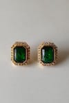 Buy_Bblingg_Green Crystals, Stones Araana Jewelled Studs _Online_at_Aza_Fashions