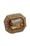 Shop_Bblingg_Gold Plated Crystals, Stones Araana And Zircon Studded Ring _at_Aza_Fashions