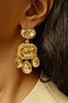 Buy_Bblingg_Gold Plated Crystals, Stones Araana Mini Danglers _at_Aza_Fashions
