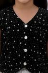 Buy Lil Drama Black Velvet, Jacquard Star Print Top And Skirt Set Online at Aza Fashions Buy_Lil Drama_Black Velvet, Jacquard Star Print Top And Skirt Set _Online_at_Aza_Fashions