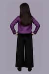 Shop_Lil Drama_Purple Jacquard, Velvet Jacket And Pant Set _at_Aza_Fashions