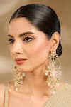 Buy Vivinia By Vidhi Mehra Pink Stones, Pearls Kundan And Embellished Earrings at Aza Fashions Buy_Vivinia By Vidhi Mehra_Pink Stones, Pearls Kundan And Embellished Earrings _at_Aza_Fashions