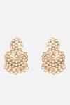 Vivinia By Vidhi Mehra_Gold Plated Pearls, Stones And Embellished Chandeliers _Online_at_Aza_Fashions