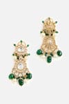 Shop_Vivinia By Vidhi Mehra_Gold Plated Beads, Pearls, Stones Kundan And Embellished Necklace Set _Online_at_Aza_Fashions
