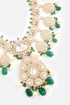 Vivinia By Vidhi Mehra_Gold Plated Beads, Pearls, Stones Kundan And Embellished Necklace Set _at_Aza_Fashions