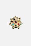 Shop_Vivinia By Vidhi Mehra_Multi Color Stones, Multicolor Kundan Statement Ring _at_Aza_Fashions