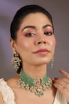 Buy Vivinia By Vidhi Mehra Green Beads, Pearls, Stones Beaded Kundan Choker Set at Aza Fashions Buy_Vivinia By Vidhi Mehra_Green Beads, Pearls, Stones Beaded Kundan Choker Set _at_Aza_Fashions