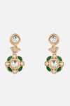 Vivinia By Vidhi Mehra Gold Plated Stones, Crystals And Emerald Kundan Necklace Set Online at Aza Fashions Vivinia By Vidhi Mehra_Gold Plated Stones, Crystals And Emerald Kundan Necklace Set _Online_at_Aza_Fashions