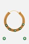 Buy_Vivinia By Vidhi Mehra_Gold Plated Stones, Pearls Green Embellished Choker Set _at_Aza_Fashions