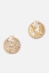 Vivinia By Vidhi Mehra Gold Plated Stones, Gemstones, Crystals Kundan Drop Earrings Online at Aza Fashions Vivinia By Vidhi Mehra_Gold Plated Stones, Gemstones, Crystals Kundan Drop Earrings _Online_at_Aza_Fashions