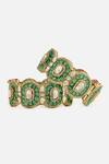 Vivinia By Vidhi Mehra_Green Stones, Crystals, Studded Bangles _Online_at_Aza_Fashions