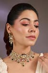 Buy Vivinia By Vidhi Mehra Multi Color Pearls, Beads, Stones Floral Kundan Choker Necklace Set at Aza Fashions Buy_Vivinia By Vidhi Mehra_Multi Color Pearls, Beads, Stones Floral Kundan Choker Necklace Set _at_Aza_Fashions