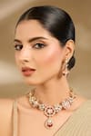 Buy Vivinia By Vidhi Mehra Gold Plated Stones, Sequins And Kundan Necklace Set at Aza Fashions Buy_Vivinia By Vidhi Mehra_Gold Plated Stones, Sequins And Kundan Necklace Set _at_Aza_Fashions