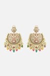 Buy_Vivinia By Vidhi Mehra_Multi Color Stones, Pearls Multicolor Embellished Chandeliers _at_Aza_Fashions