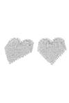 Mnsh_Silver Plated Crystals Party Shaped Danglers _Online_at_Aza_Fashions